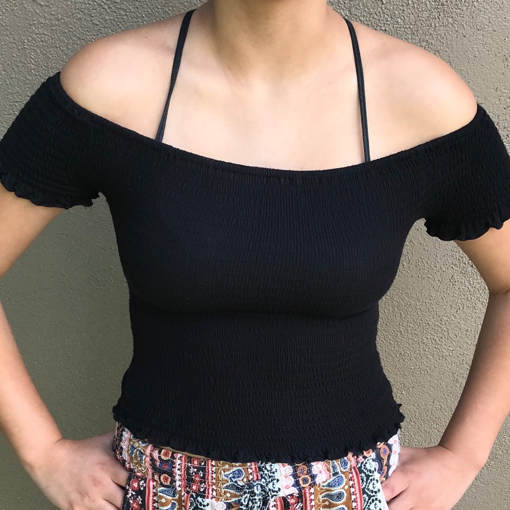 Black off the shoulder Top